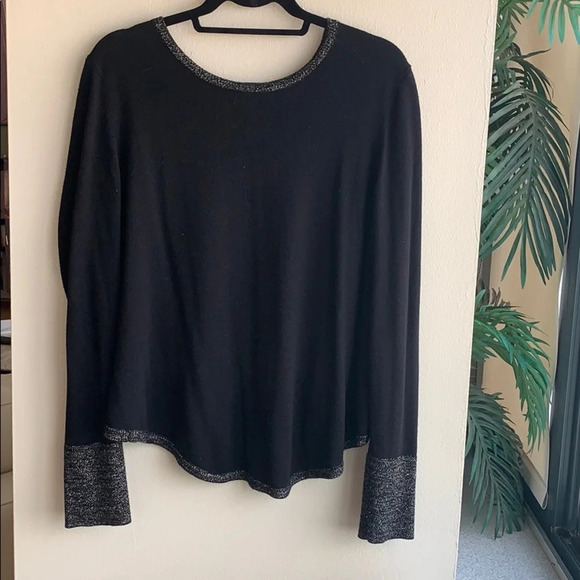 Generation Love black metallic trim sweater - Picture 2 of 7